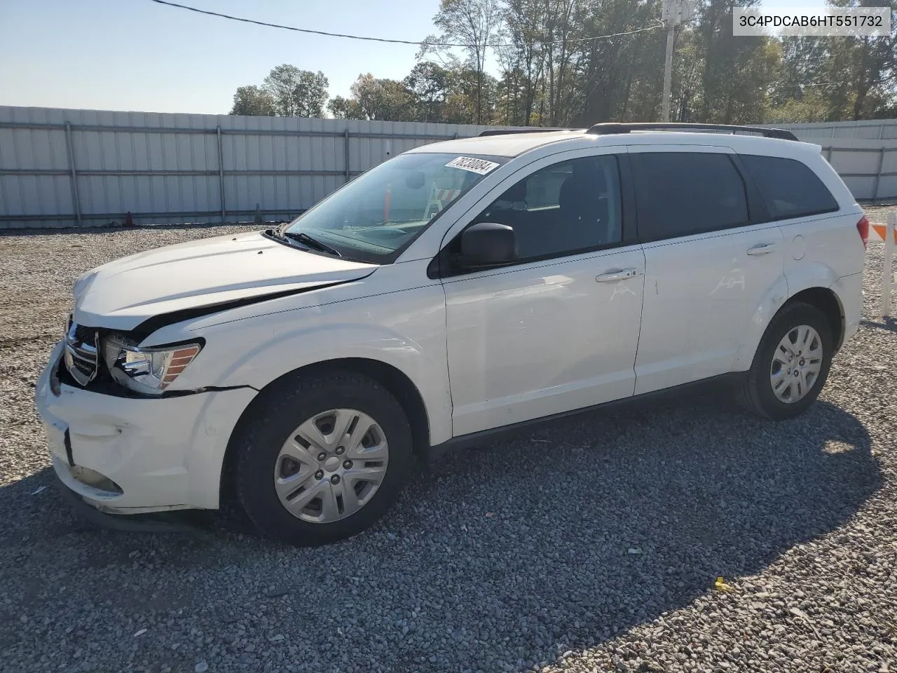 2017 Dodge Journey Se VIN: 3C4PDCAB6HT551732 Lot: 78230084