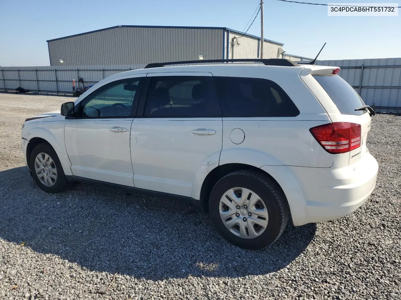 2017 Dodge Journey Se VIN: 3C4PDCAB6HT551732 Lot: 78230084