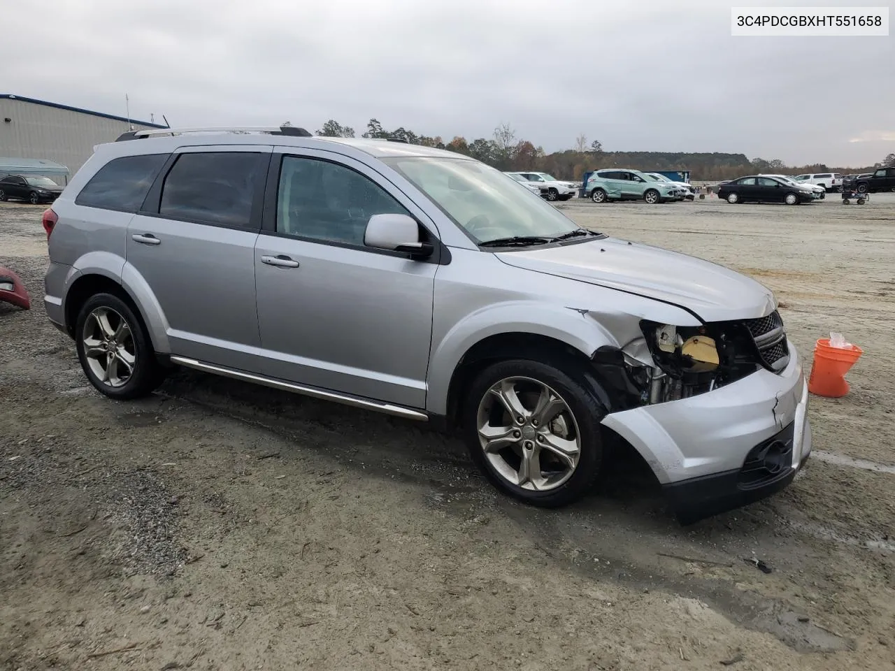 2017 Dodge Journey Crossroad VIN: 3C4PDCGBXHT551658 Lot: 78275174