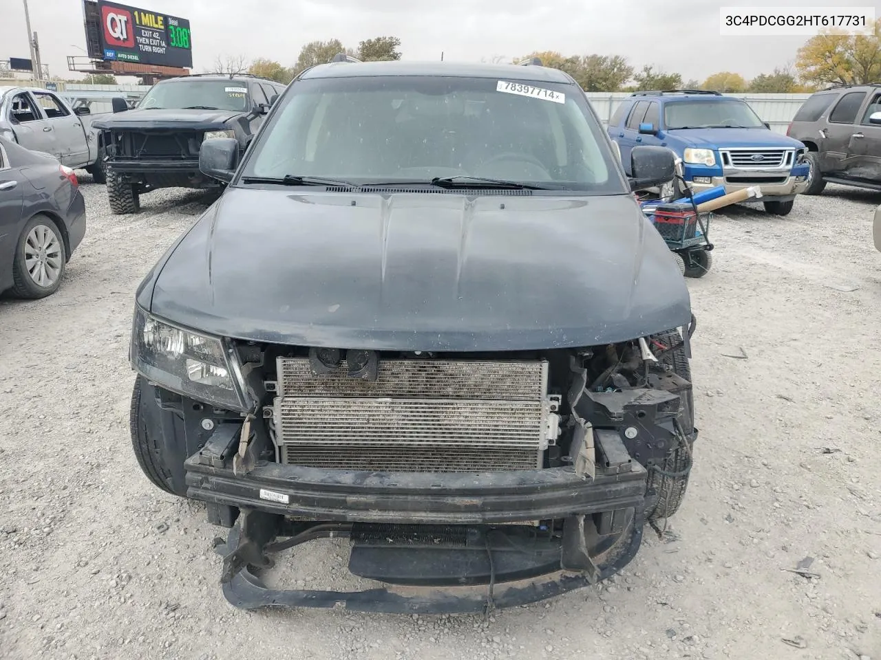 2017 Dodge Journey Crossroad VIN: 3C4PDCGG2HT617731 Lot: 78397714