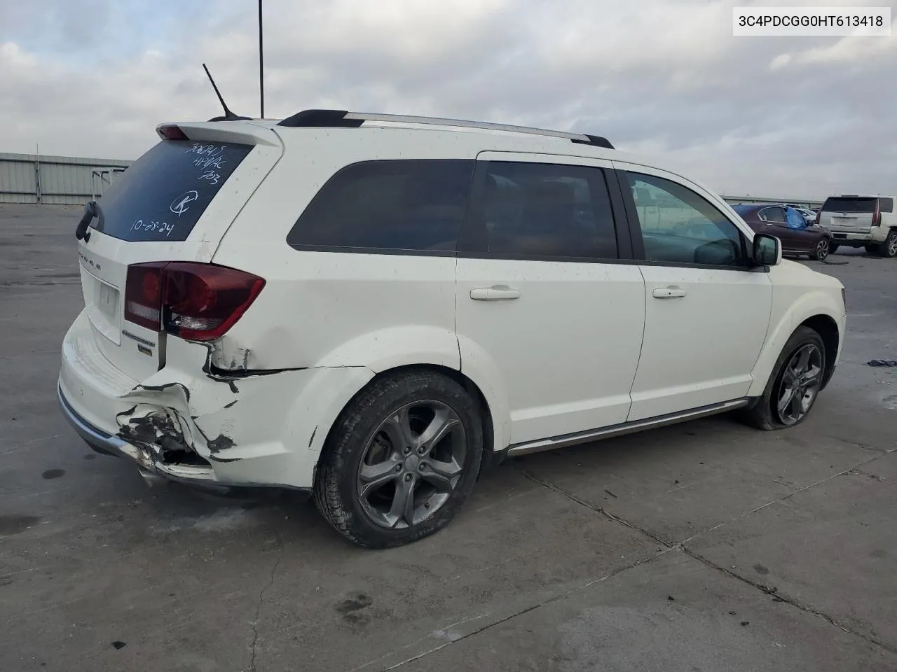 2017 Dodge Journey Crossroad VIN: 3C4PDCGG0HT613418 Lot: 78462294