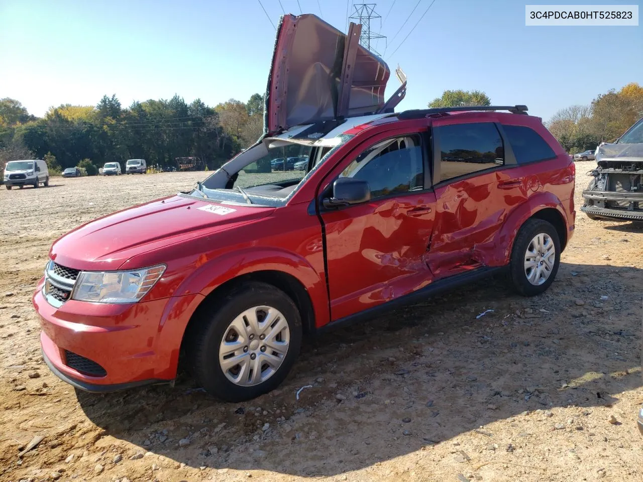 2017 Dodge Journey Se VIN: 3C4PDCAB0HT525823 Lot: 78490774