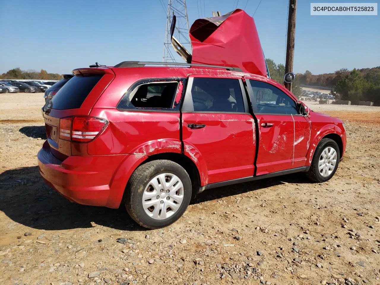 2017 Dodge Journey Se VIN: 3C4PDCAB0HT525823 Lot: 78490774