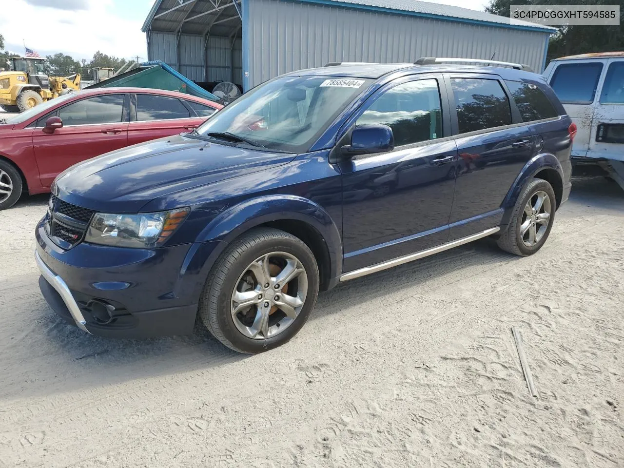 2017 Dodge Journey Crossroad VIN: 3C4PDCGGXHT594585 Lot: 78585404