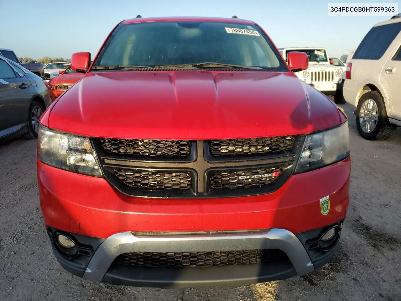 2017 Dodge Journey Crossroad VIN: 3C4PDCGB0HT599363 Lot: 78607454