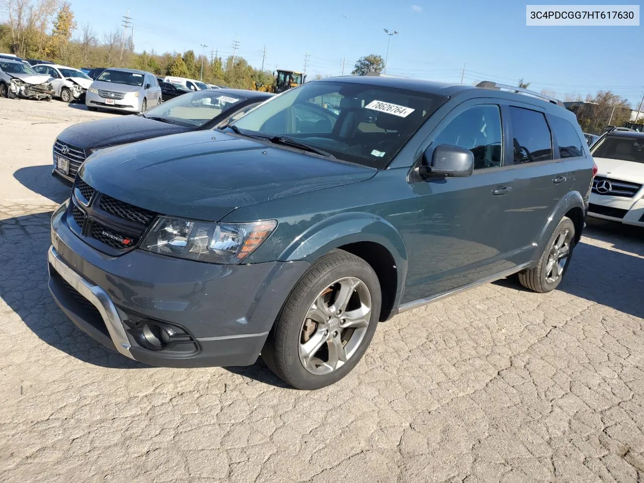 2017 Dodge Journey Crossroad VIN: 3C4PDCGG7HT617630 Lot: 78626764