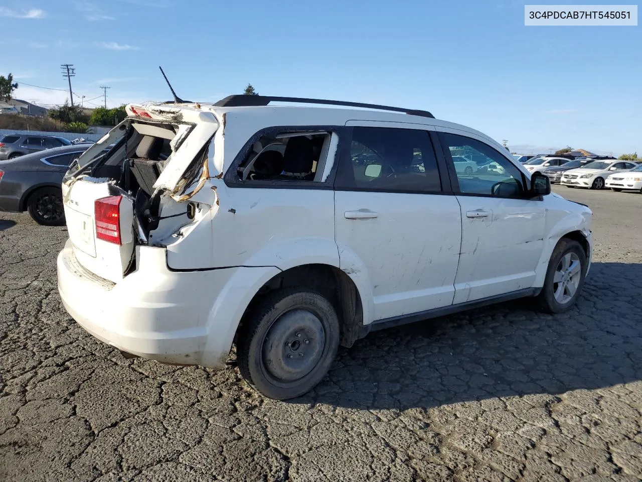 2017 Dodge Journey Se VIN: 3C4PDCAB7HT545051 Lot: 78699144