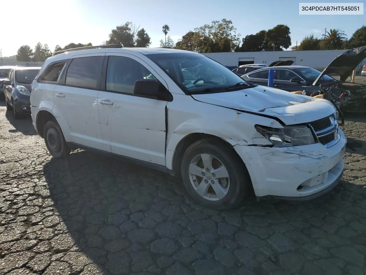 2017 Dodge Journey Se VIN: 3C4PDCAB7HT545051 Lot: 78699144