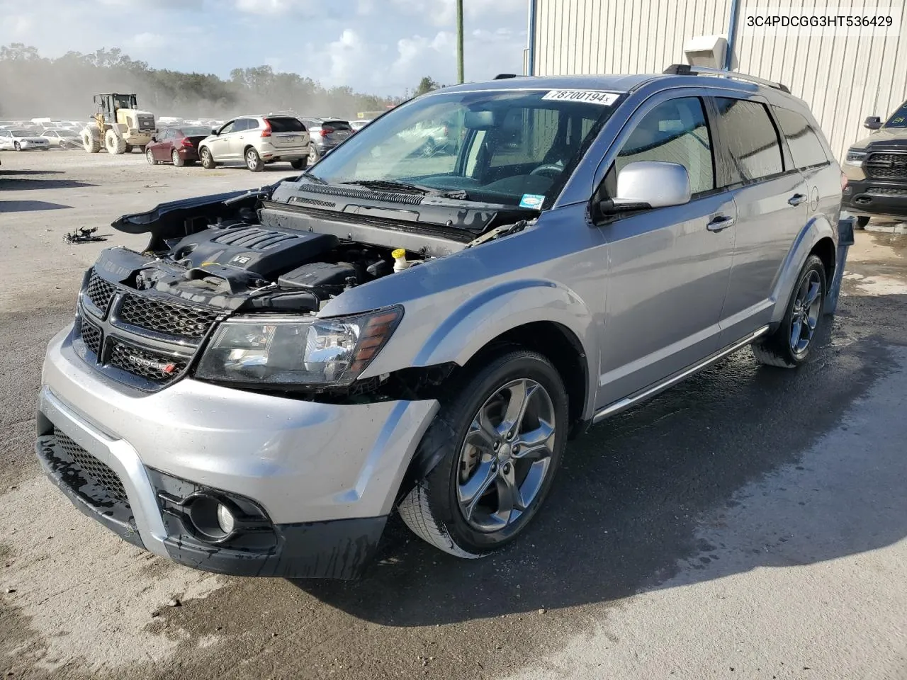 2017 Dodge Journey Crossroad VIN: 3C4PDCGG3HT536429 Lot: 78700194