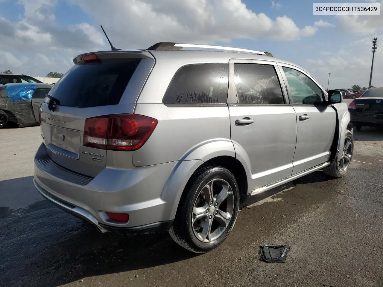 2017 Dodge Journey Crossroad VIN: 3C4PDCGG3HT536429 Lot: 78700194