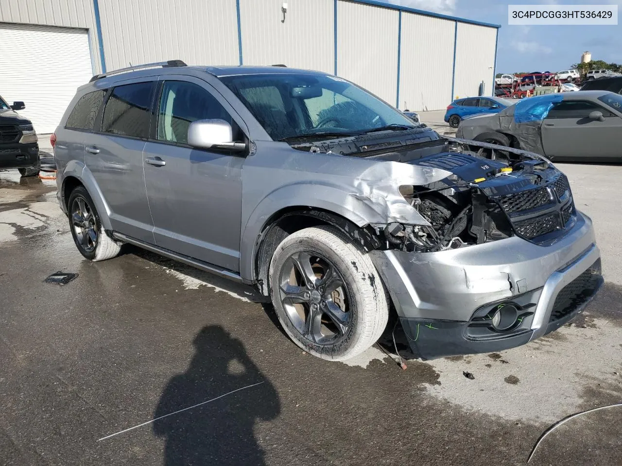 2017 Dodge Journey Crossroad VIN: 3C4PDCGG3HT536429 Lot: 78700194