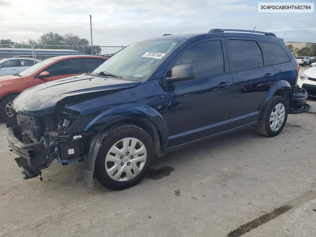 2017 Dodge Journey Se VIN: 3C4PDCAB0HT682784 Lot: 78755164