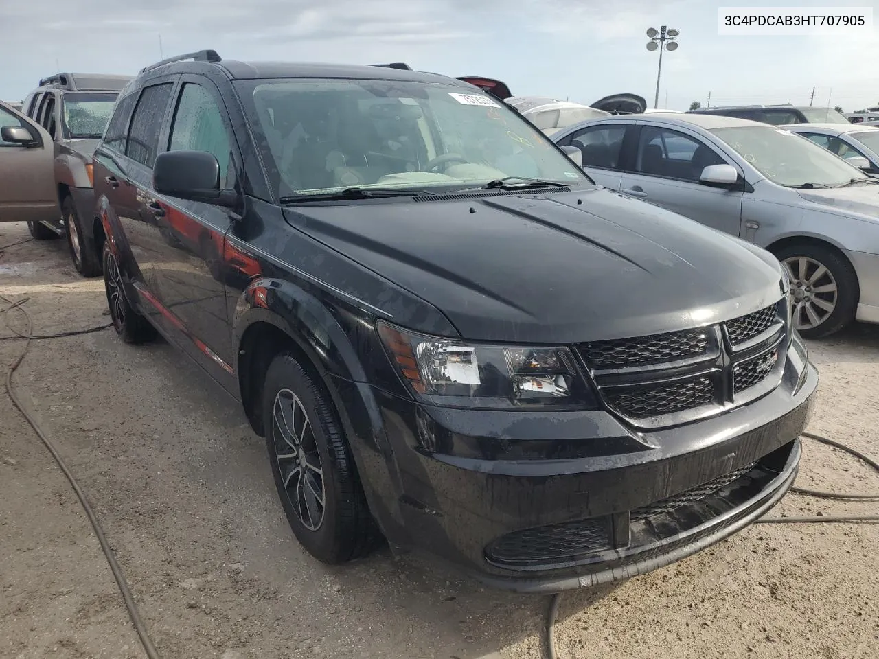 2017 Dodge Journey Se VIN: 3C4PDCAB3HT707905 Lot: 78760314