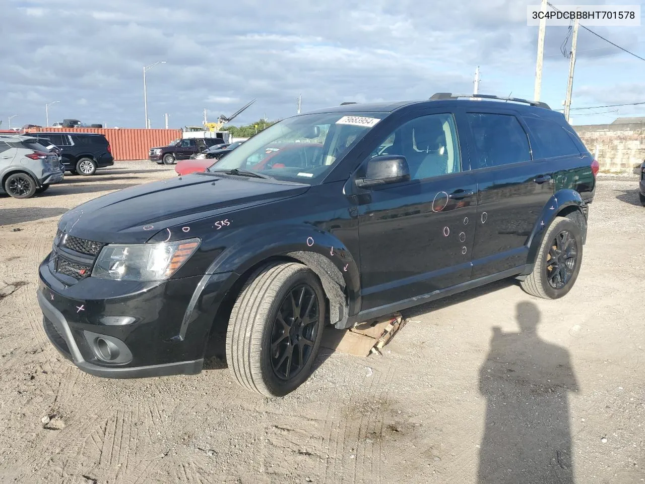 2017 Dodge Journey Sxt VIN: 3C4PDCBB8HT701578 Lot: 79683954