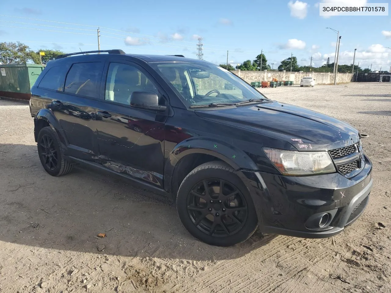 2017 Dodge Journey Sxt VIN: 3C4PDCBB8HT701578 Lot: 79683954