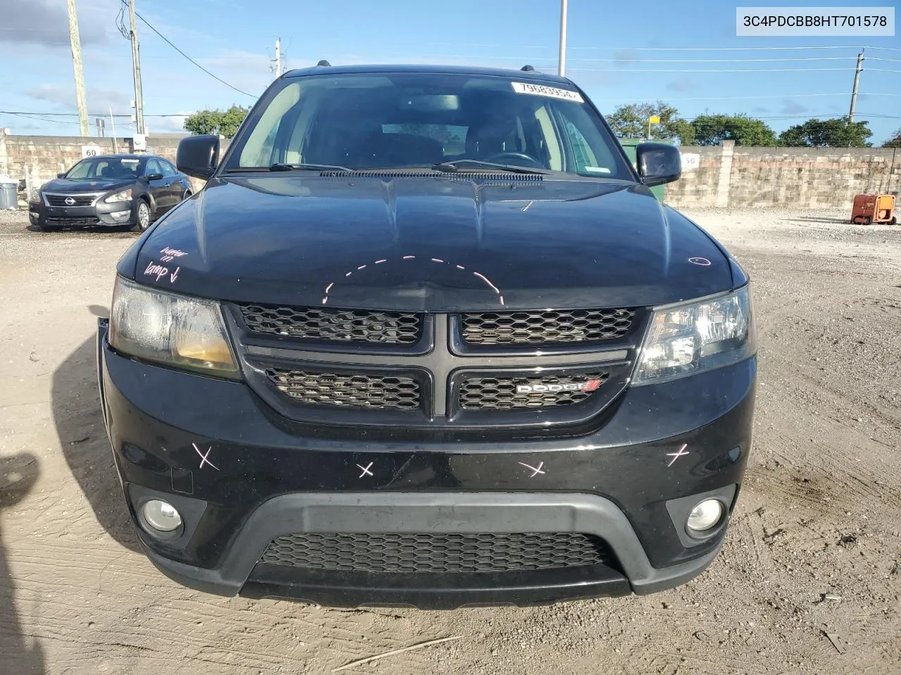 2017 Dodge Journey Sxt VIN: 3C4PDCBB8HT701578 Lot: 79683954