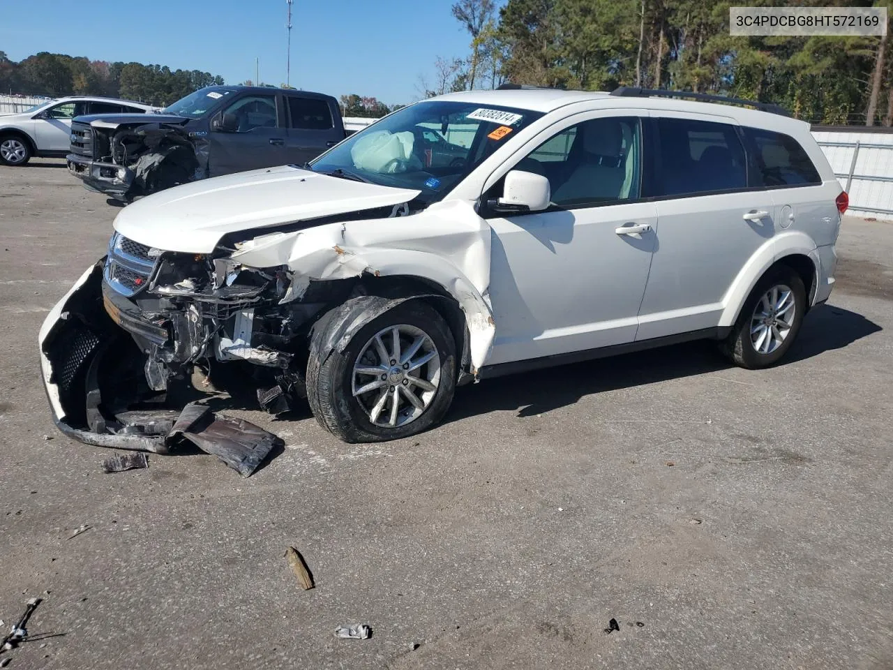 2017 Dodge Journey Sxt VIN: 3C4PDCBG8HT572169 Lot: 80382814