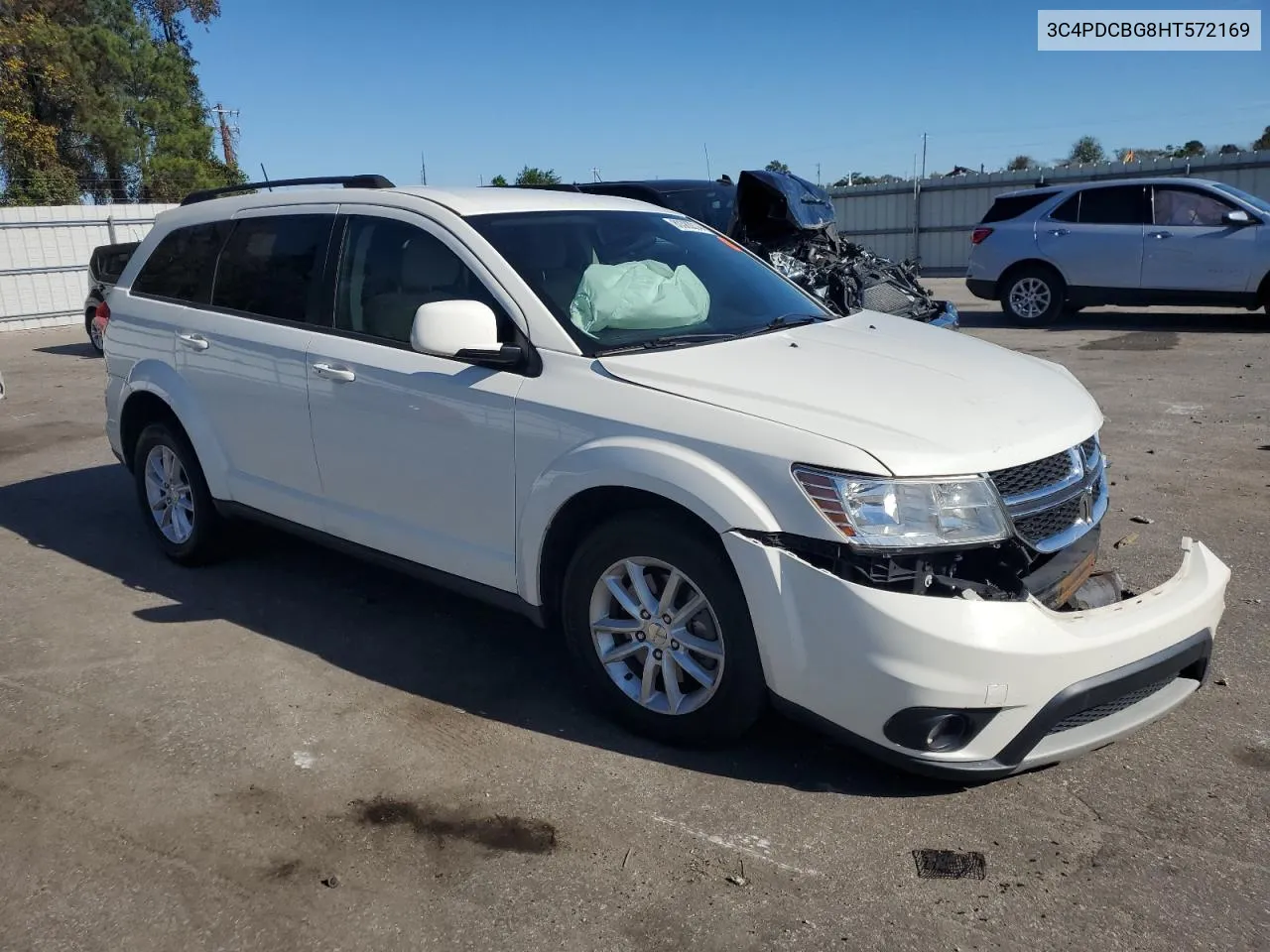 2017 Dodge Journey Sxt VIN: 3C4PDCBG8HT572169 Lot: 80382814