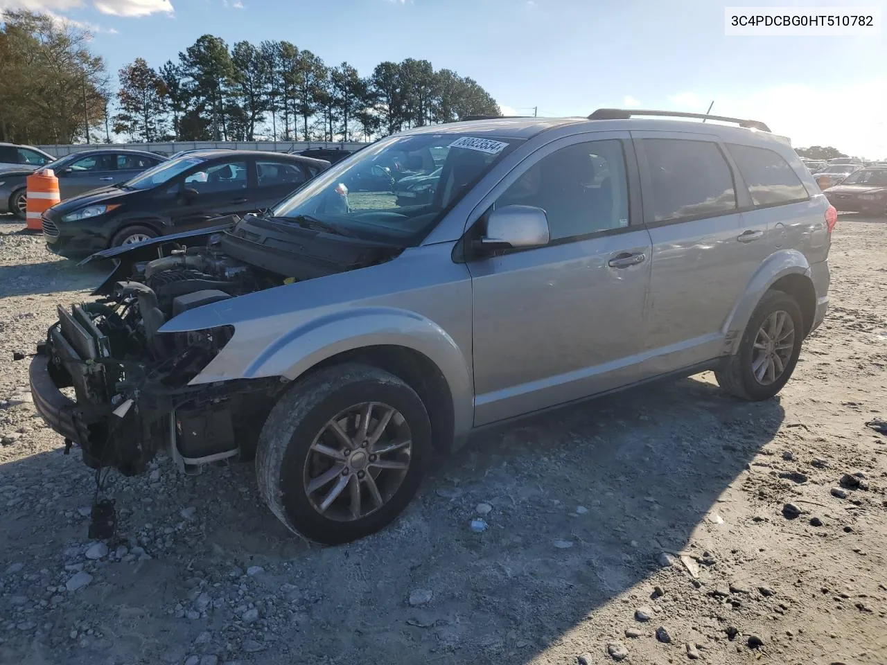 2017 Dodge Journey Sxt VIN: 3C4PDCBG0HT510782 Lot: 80823534