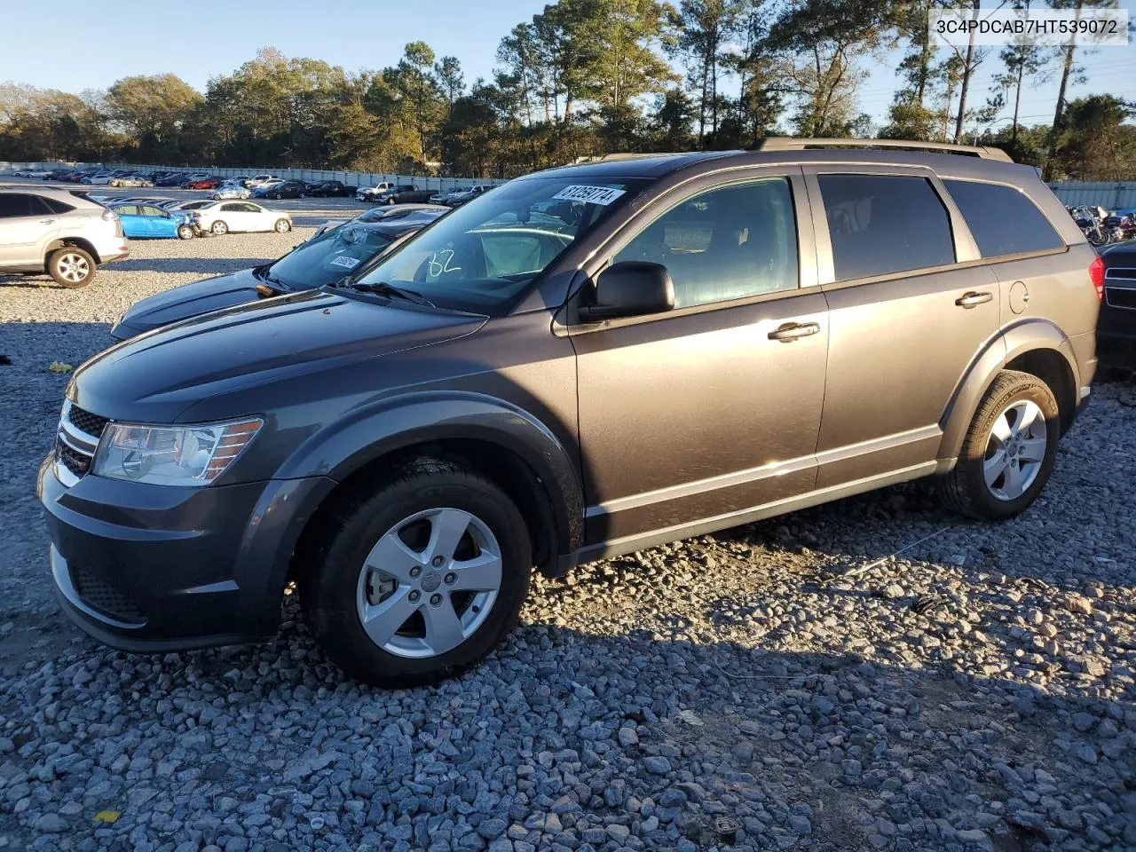 2017 Dodge Journey Se VIN: 3C4PDCAB7HT539072 Lot: 81259774