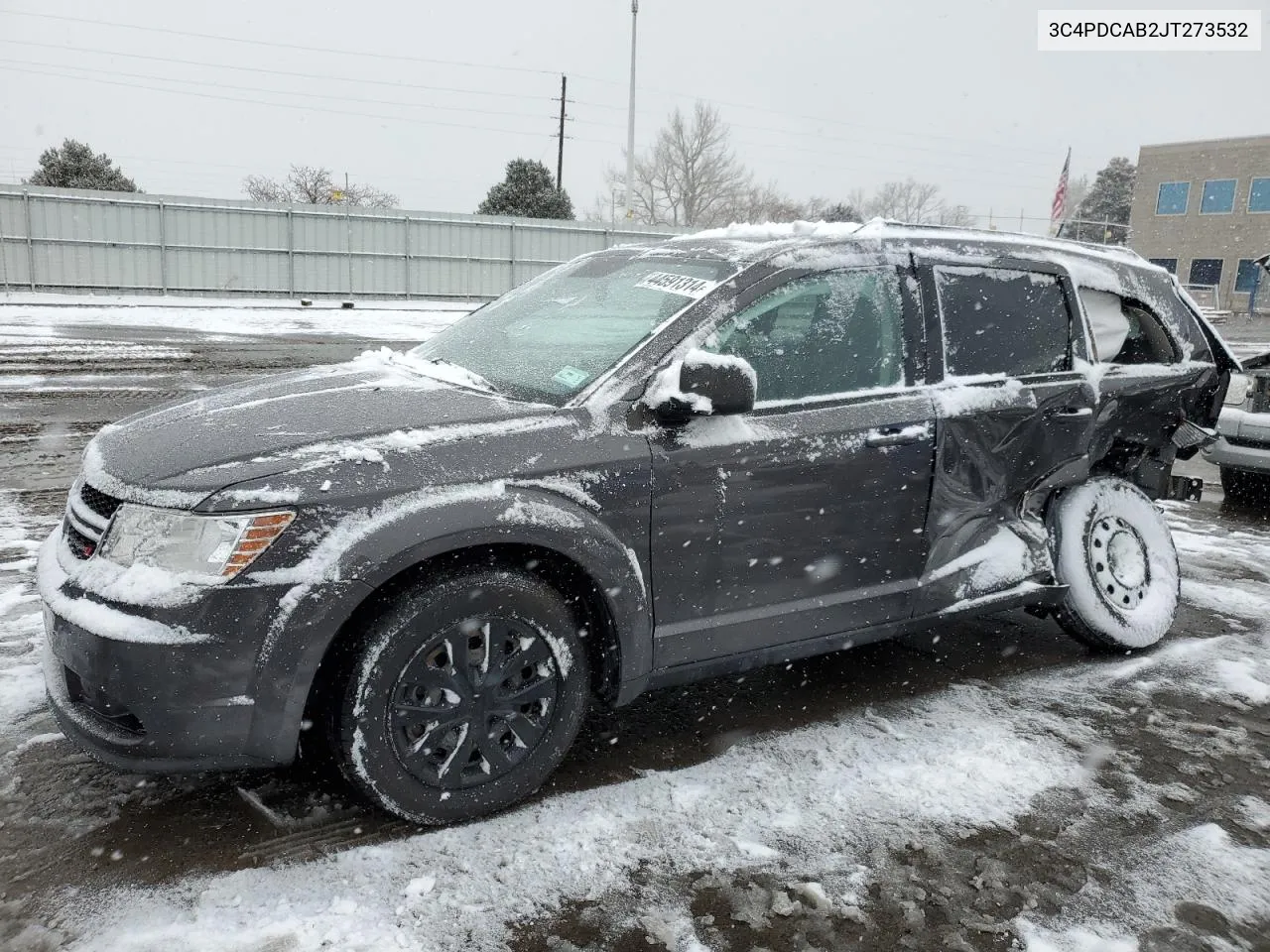 2018 Dodge Journey Se VIN: 3C4PDCAB2JT273532 Lot: 44591314