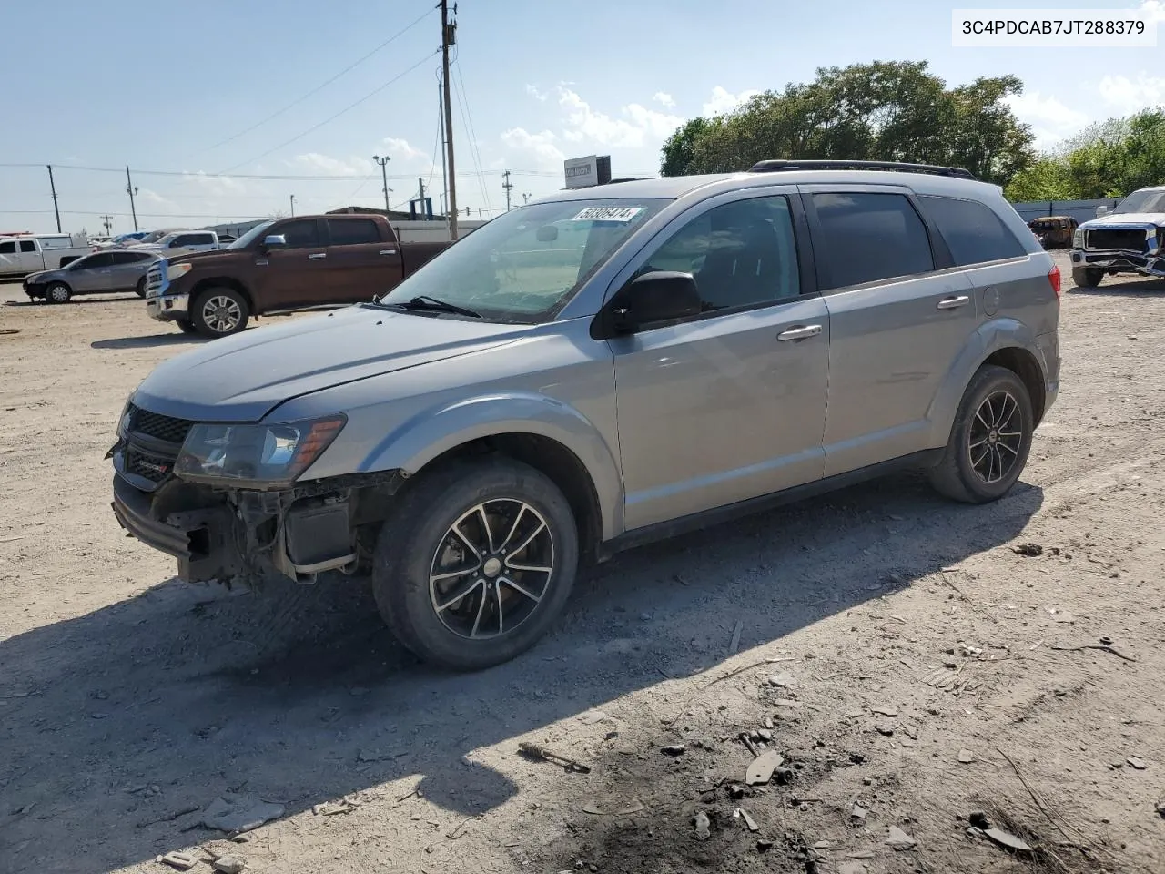 2018 Dodge Journey Se VIN: 3C4PDCAB7JT288379 Lot: 50306474