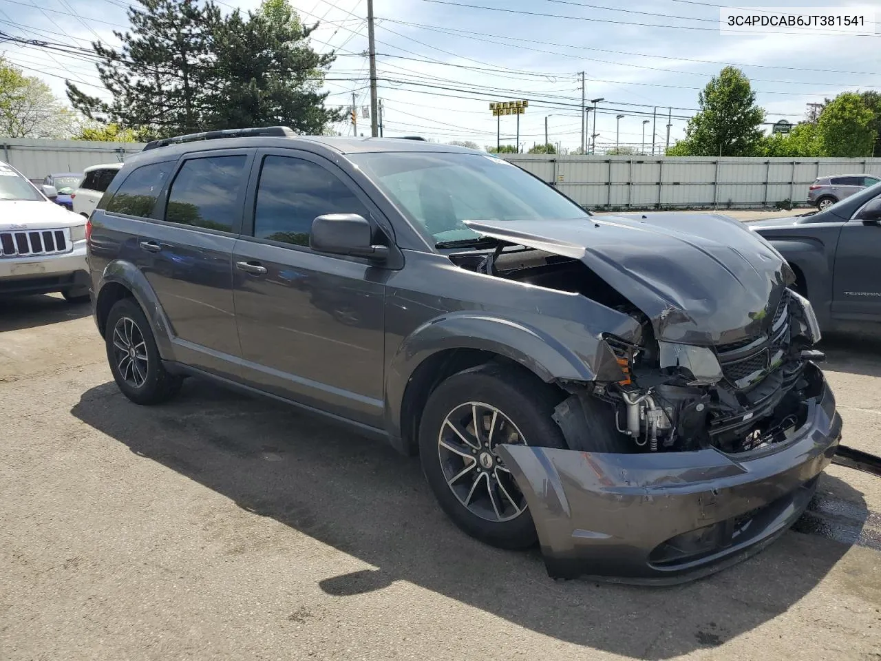 2018 Dodge Journey Se VIN: 3C4PDCAB6JT381541 Lot: 52477784