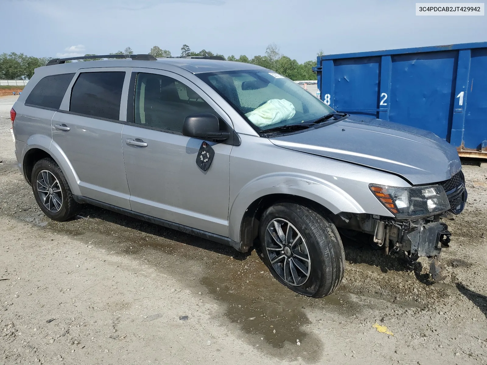 2018 Dodge Journey Se VIN: 3C4PDCAB2JT429942 Lot: 53767754