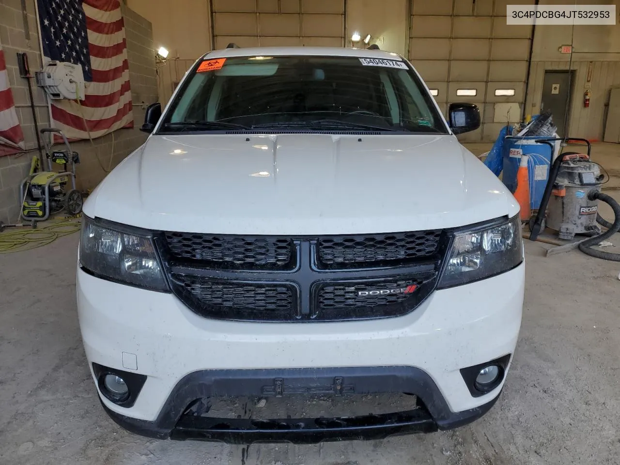 2018 Dodge Journey Sxt VIN: 3C4PDCBG4JT532953 Lot: 54046174