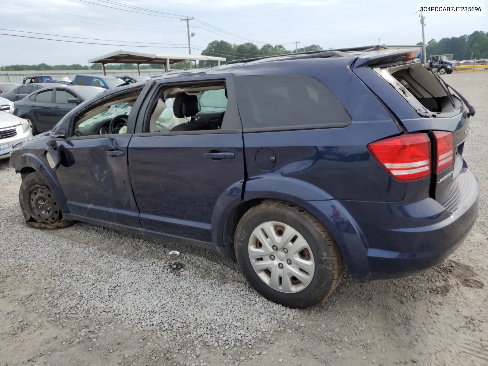 2018 Dodge Journey Se VIN: 3C4PDCAB7JT235696 Lot: 55485844