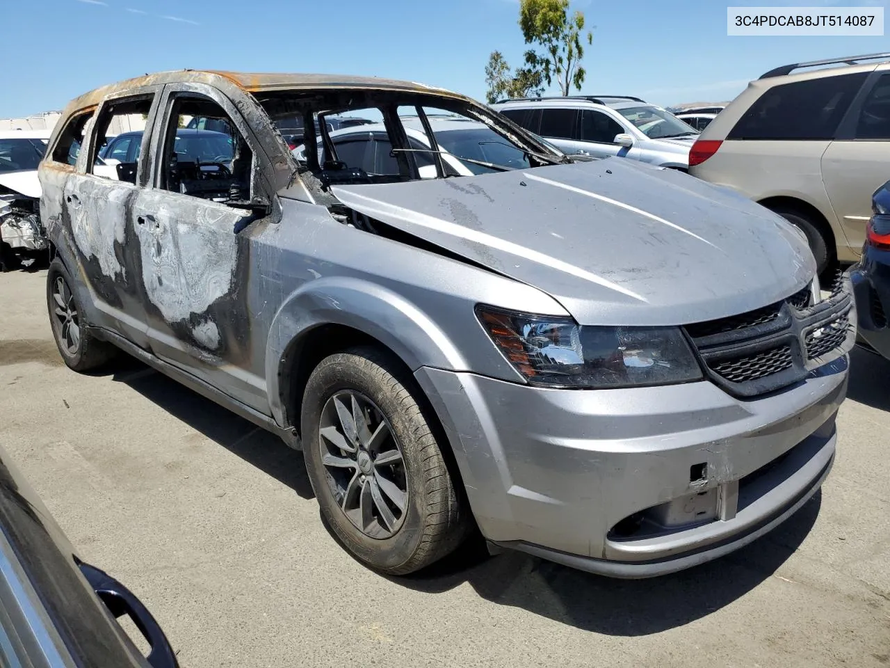 2018 Dodge Journey Se VIN: 3C4PDCAB8JT514087 Lot: 56958954