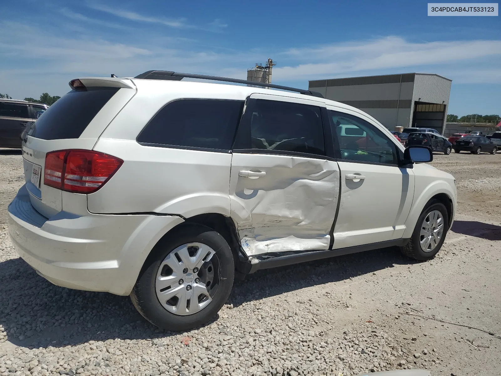 2018 Dodge Journey Se VIN: 3C4PDCAB4JT533123 Lot: 57556274