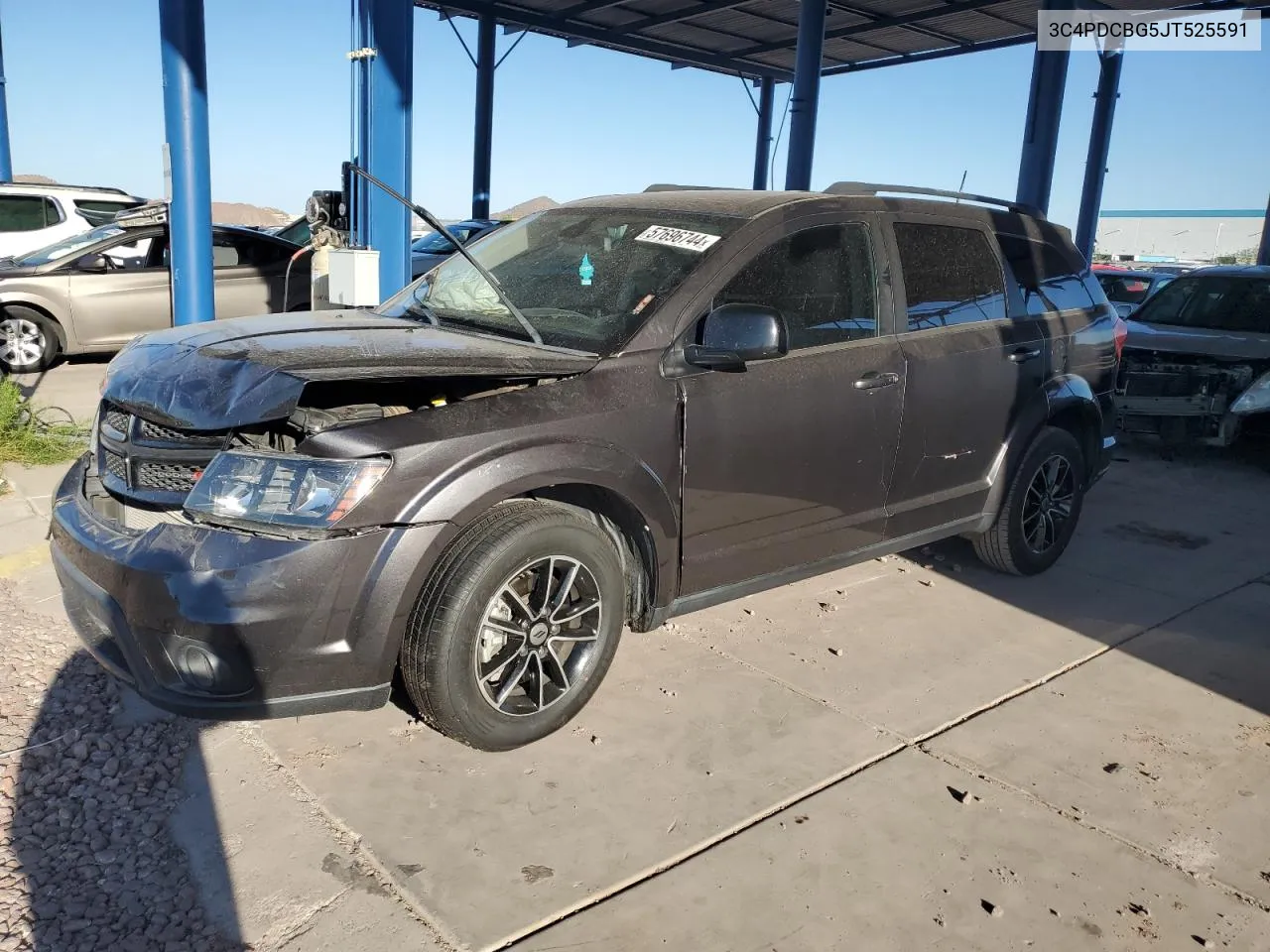 2018 Dodge Journey Sxt VIN: 3C4PDCBG5JT525591 Lot: 57696744