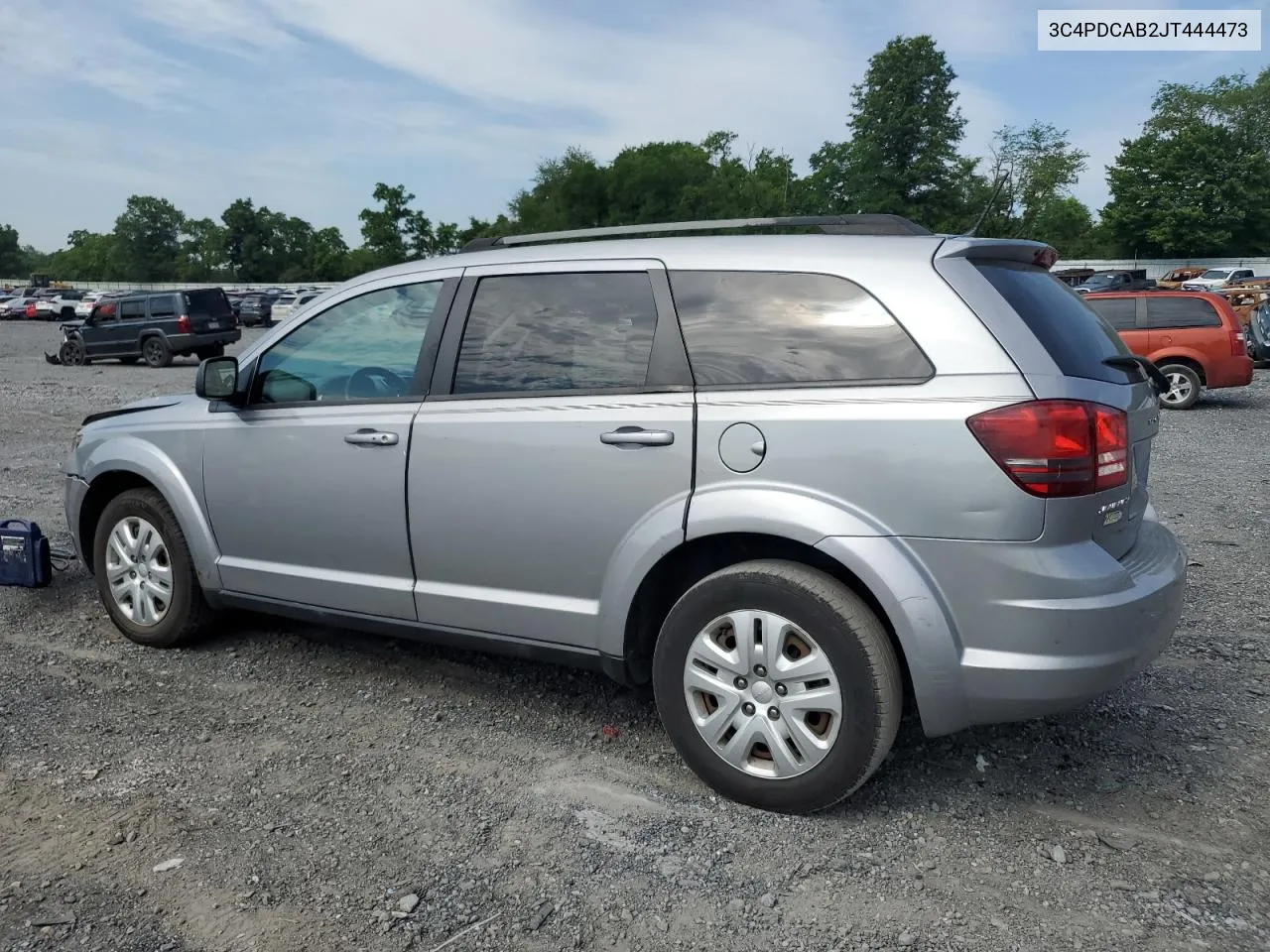 2018 Dodge Journey Se VIN: 3C4PDCAB2JT444473 Lot: 58818274