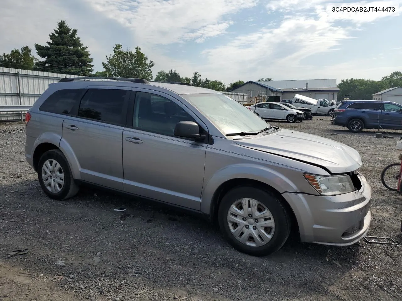 2018 Dodge Journey Se VIN: 3C4PDCAB2JT444473 Lot: 58818274