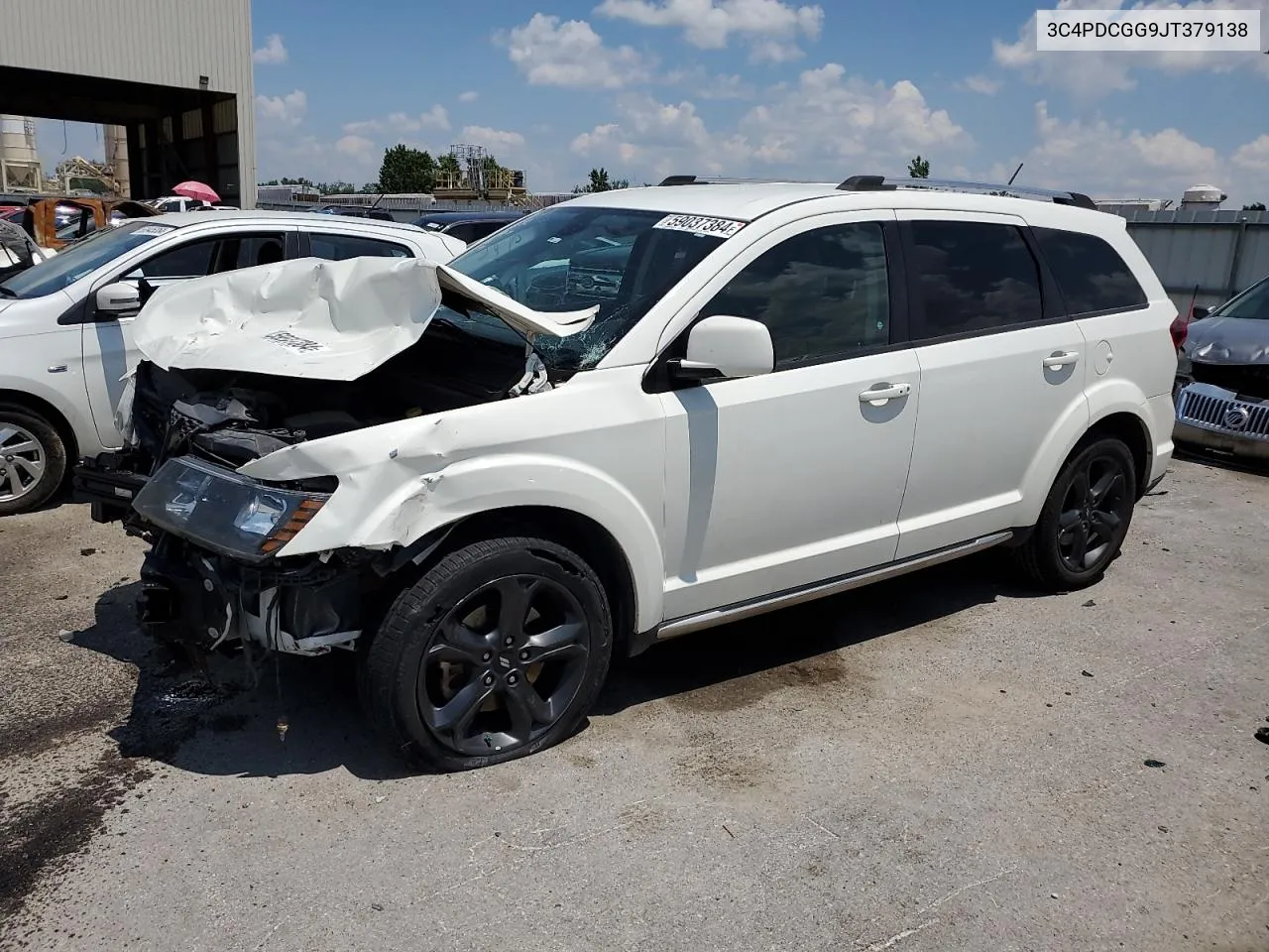 2018 Dodge Journey Crossroad VIN: 3C4PDCGG9JT379138 Lot: 59037384