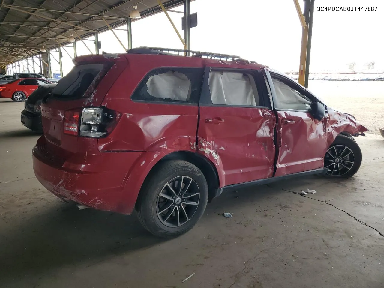 2018 Dodge Journey Se VIN: 3C4PDCAB0JT447887 Lot: 59300344