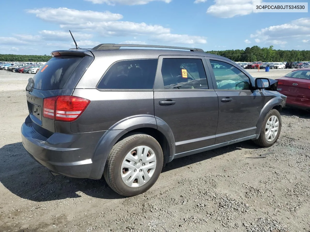 2018 Dodge Journey Se VIN: 3C4PDCAB0JT534530 Lot: 59447954