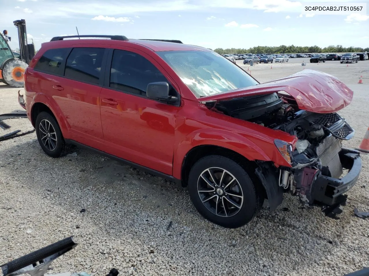 2018 Dodge Journey Se VIN: 3C4PDCAB2JT510567 Lot: 59562704