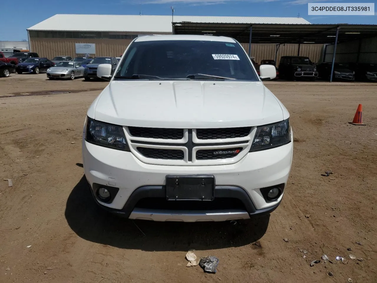 2018 Dodge Journey Gt VIN: 3C4PDDEG8JT335981 Lot: 59920974