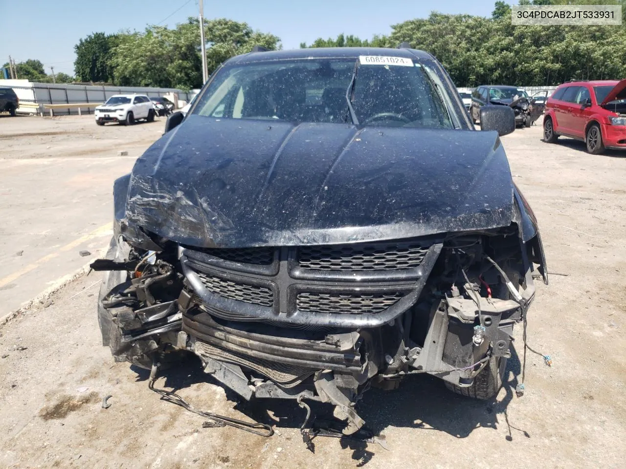 2018 Dodge Journey Se VIN: 3C4PDCAB2JT533931 Lot: 60851024