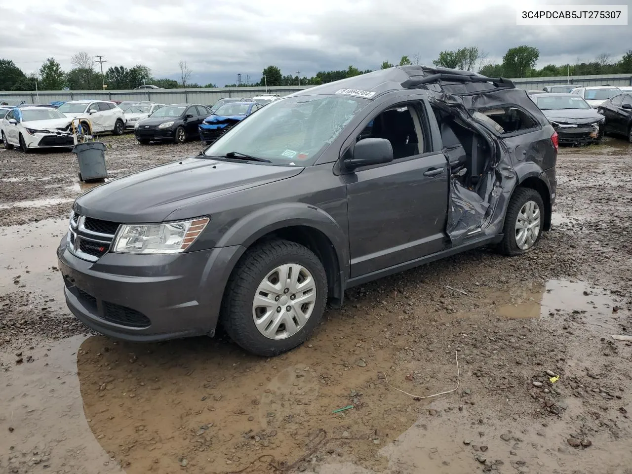 2018 Dodge Journey Se VIN: 3C4PDCAB5JT275307 Lot: 61864284