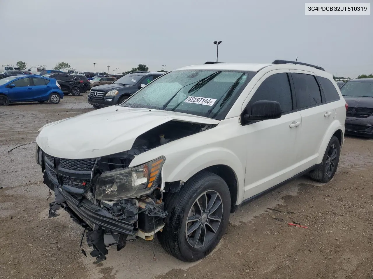 2018 Dodge Journey Sxt VIN: 3C4PDCBG2JT510319 Lot: 62297144