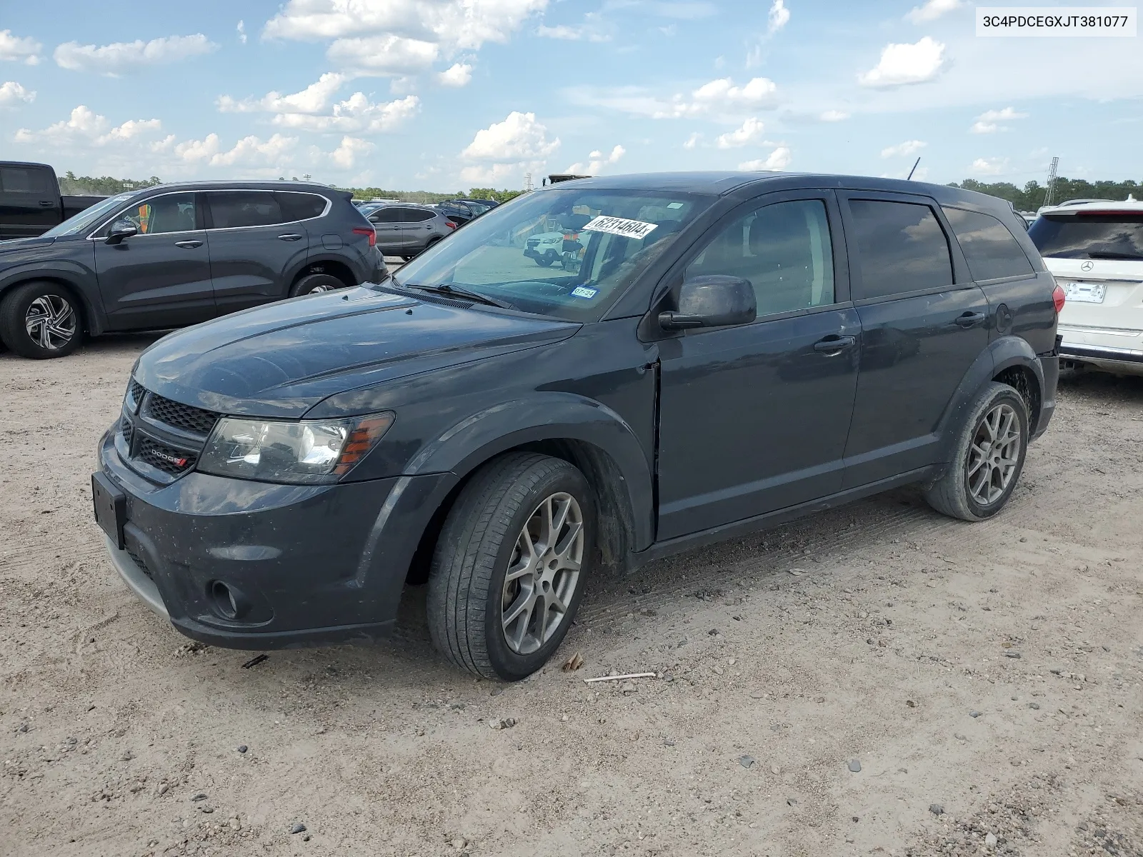 2018 Dodge Journey Gt VIN: 3C4PDCEGXJT381077 Lot: 62314604