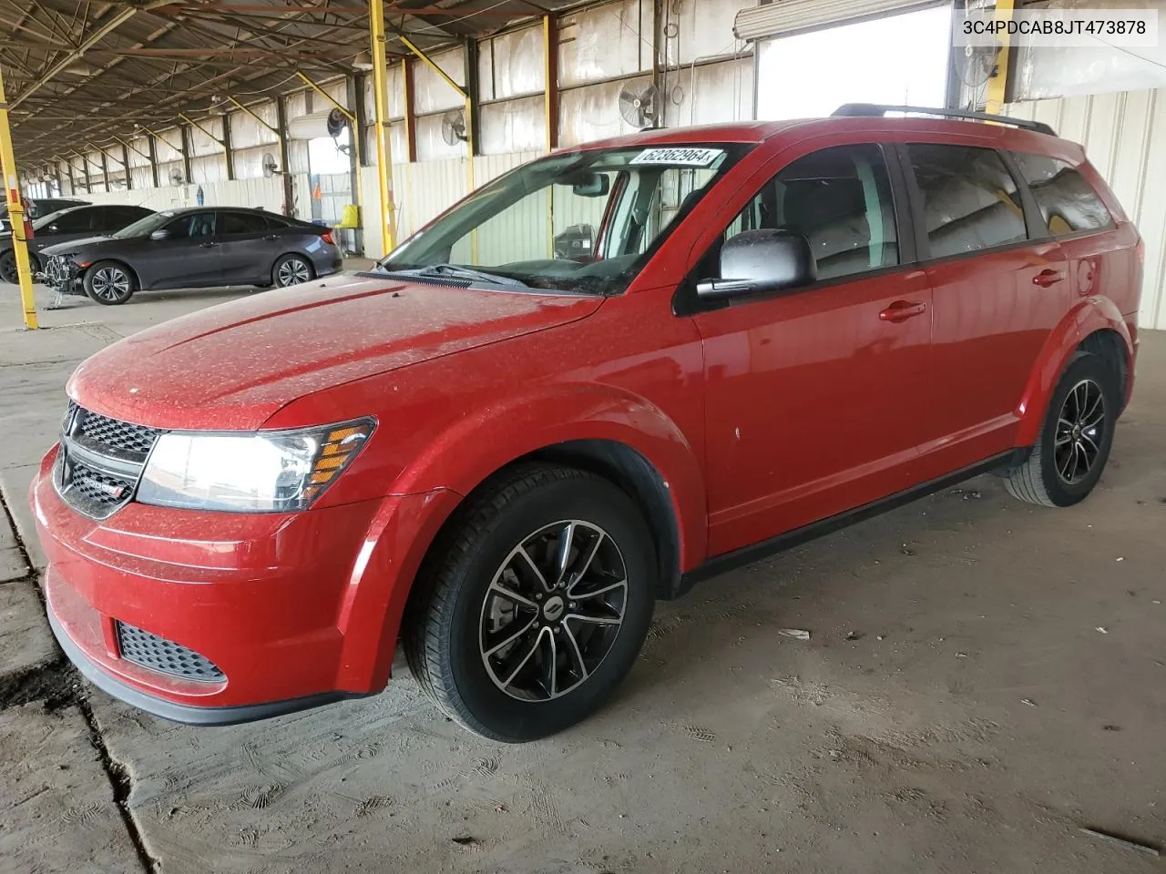 2018 Dodge Journey Se VIN: 3C4PDCAB8JT473878 Lot: 62362964