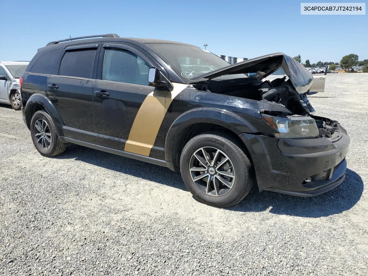 2018 Dodge Journey Se VIN: 3C4PDCAB7JT242194 Lot: 62381704