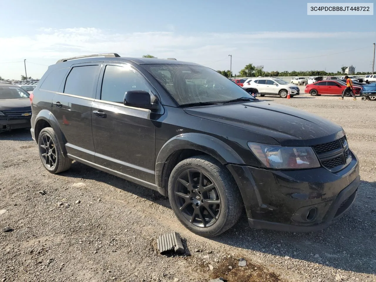 2018 Dodge Journey Sxt VIN: 3C4PDCBB8JT448722 Lot: 62663514