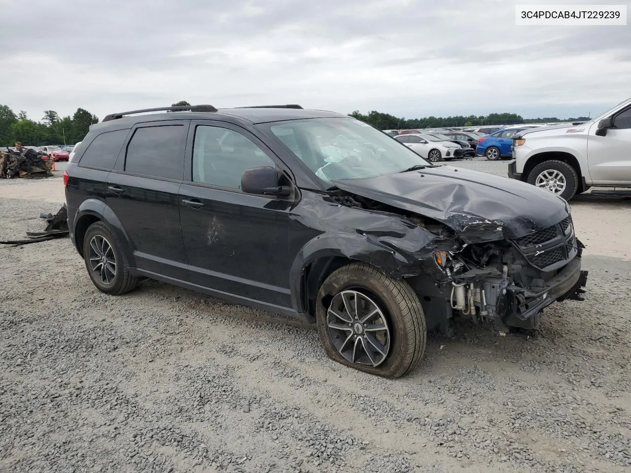 2018 Dodge Journey Se VIN: 3C4PDCAB4JT229239 Lot: 62843364