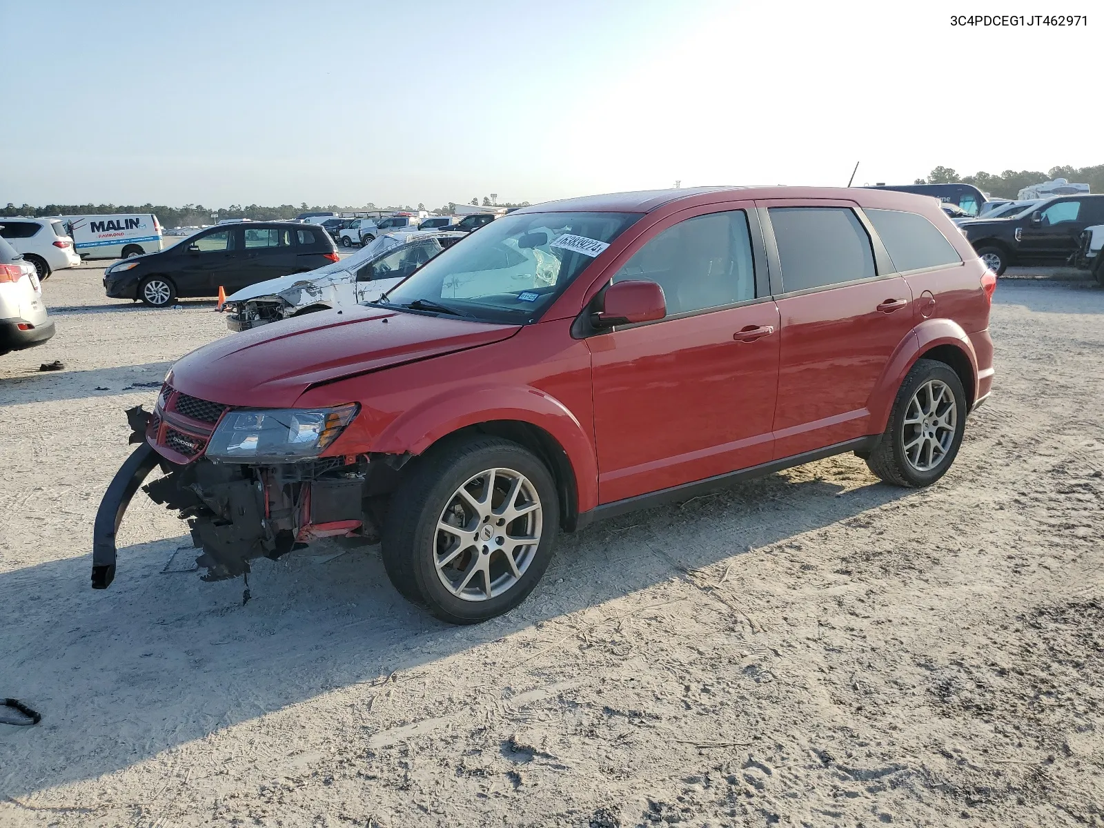 2018 Dodge Journey Gt VIN: 3C4PDCEG1JT462971 Lot: 63839224