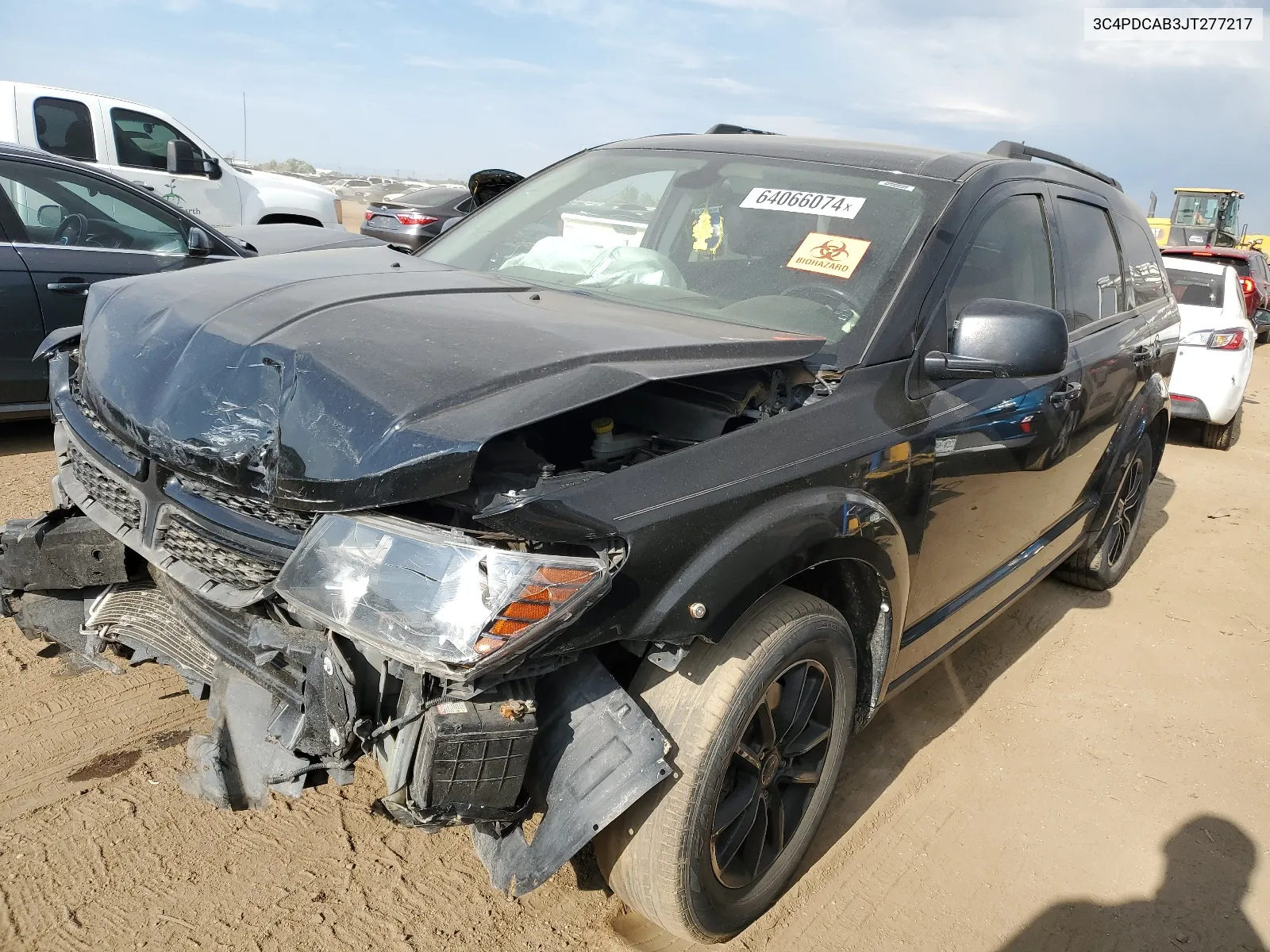 2018 Dodge Journey Se VIN: 3C4PDCAB3JT277217 Lot: 64066074